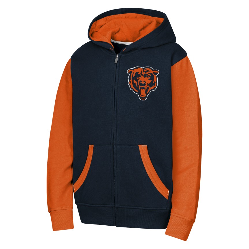 Youth Chicago Bears Stadium 2.0 Full Zip Fleece Hoodie