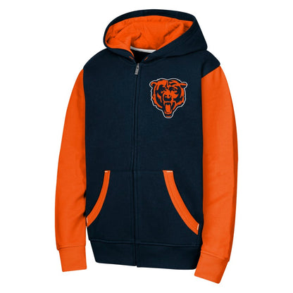 Youth Chicago Bears Stadium 2.0 Full Zip Fleece Hoodie