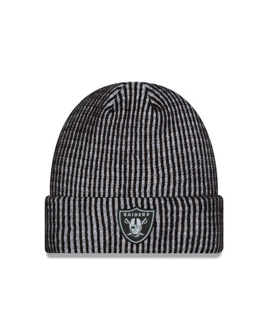 Las Vegas Raiders 2026 New Era NFL Sideline Cold Weather Cuff Knit Toque - Black