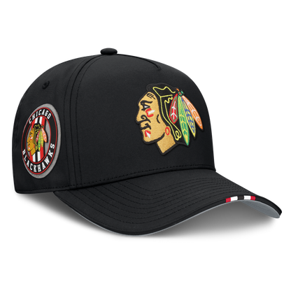 Chicago Blackhawks Fanatics 2025 NHL Draft Authentic Pro On-Stage Podium A-Frame Adjustable Hat