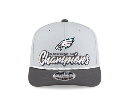 Philadelphia Eagles New Era Grey Super Bowl LIX Champions - 9Seventy Adjustable Snapback