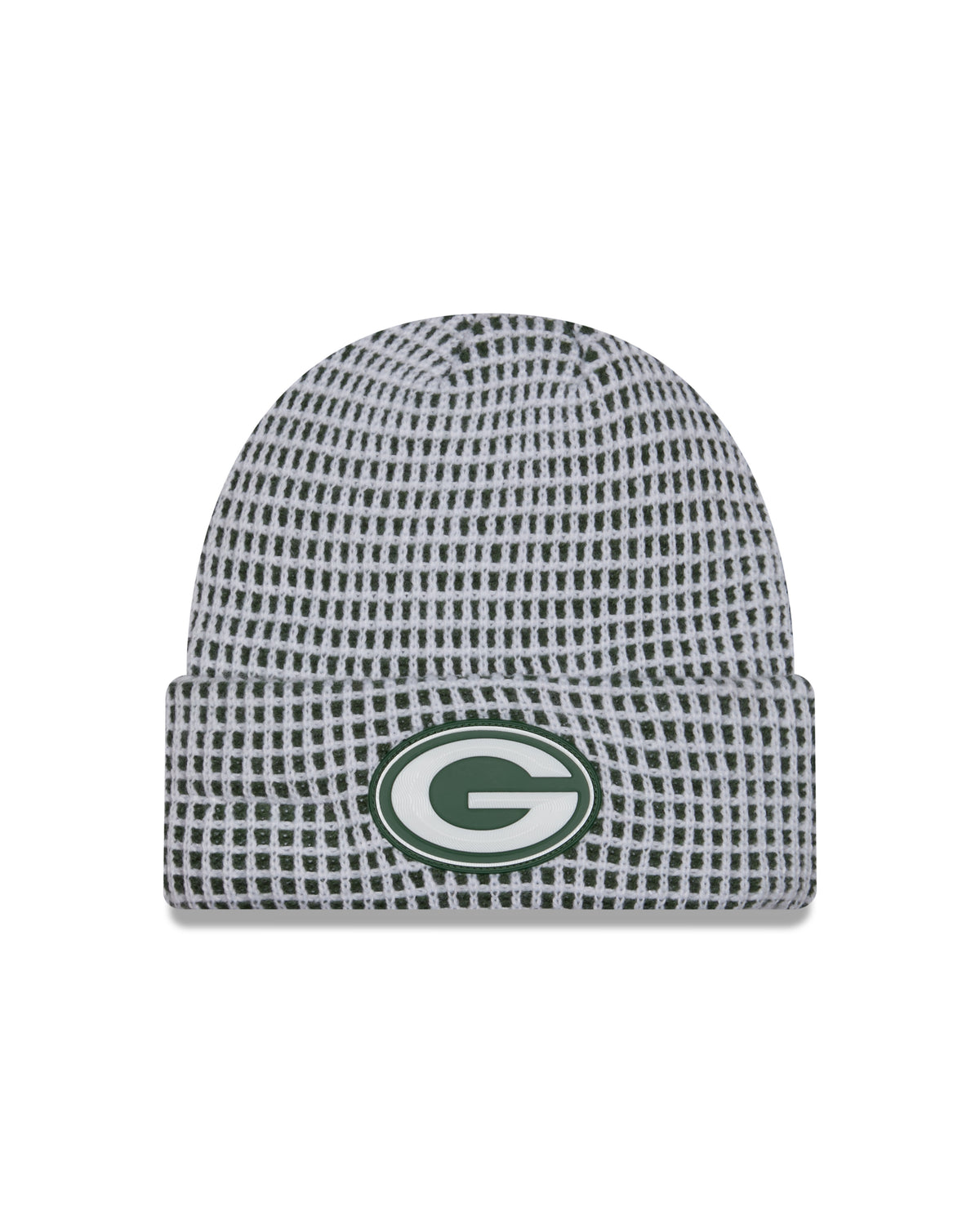 Green Bay Packers 2026 New Era NFL Sideline Cold Weather Cuff Knit Toque - White