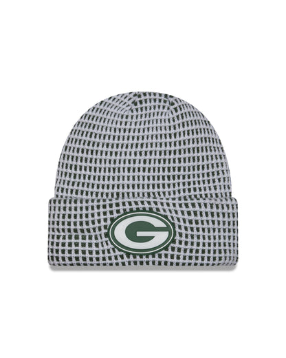 Green Bay Packers 2026 New Era NFL Sideline Cold Weather Cuff Knit Toque - White