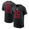 Deebo Samuel #19 San Francisco 49ers Nike - Name & Number Black T-Shirt - Pro League Sports Collectibles Inc.