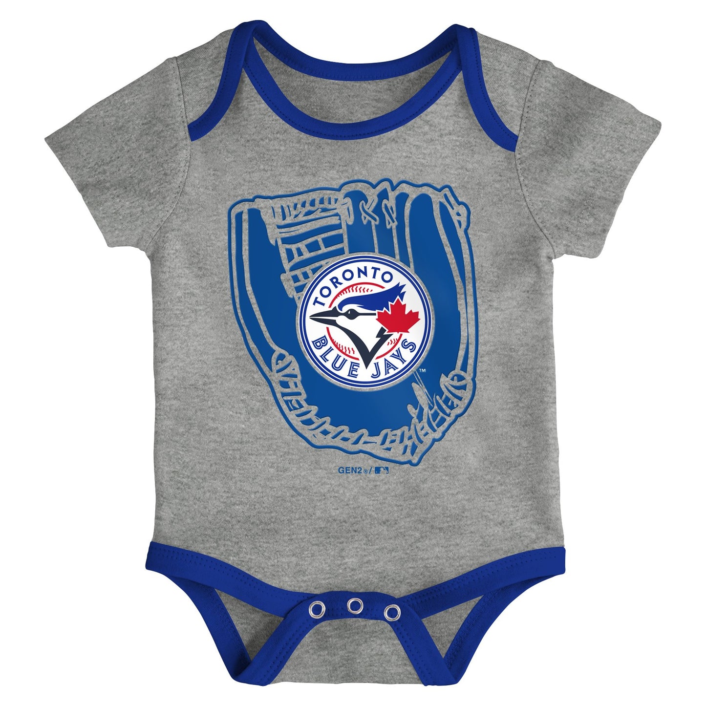 Infant Toronto Blue Jays Future Creeper Onesie 3 Pack Set - Pro League Sports Collectibles Inc.