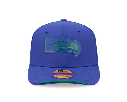 Seattle Seahawks Throwback New Era 9SEVENTY 2026 Sideline Adjustable Hat - Royal