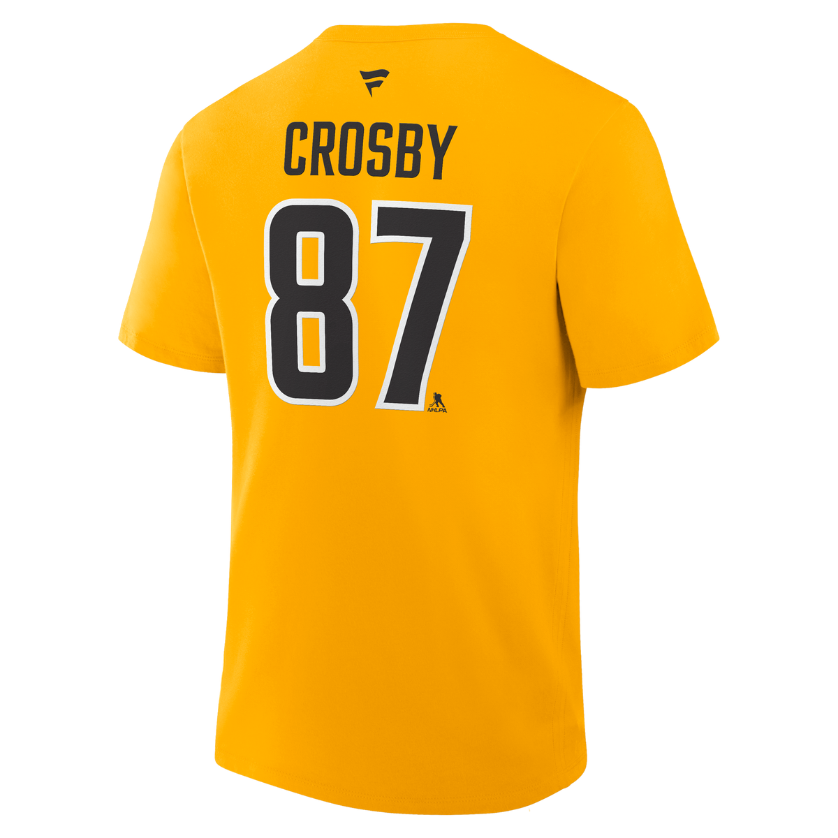 Sidney Crosby #87 Pittsburgh Penguins Fanatics Authentic Stack Name and Number T-Shirt - Gold