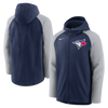 Toronto Blue Jays Nike Navy/Gray Authentic Collection Player Performance Hoodie Full-Zip Jacket