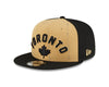 Youth Toronto Raptors New Era City Edition 23/24 9Fifty Snapback- Tan/Black