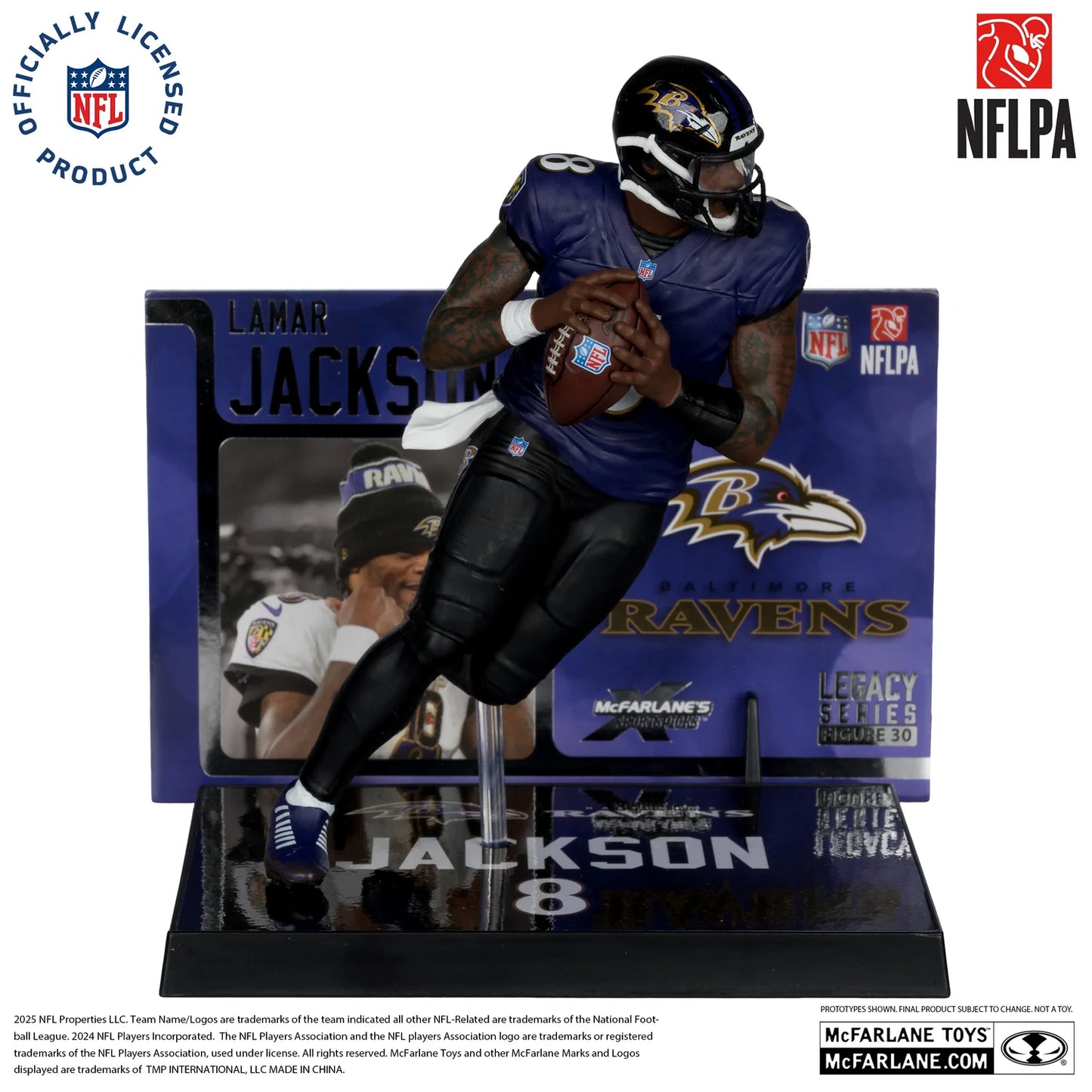 McFarlane's Sports Pick - Baltimore Ravens Lamar Jackson #8 NFLPA 7IN Figure