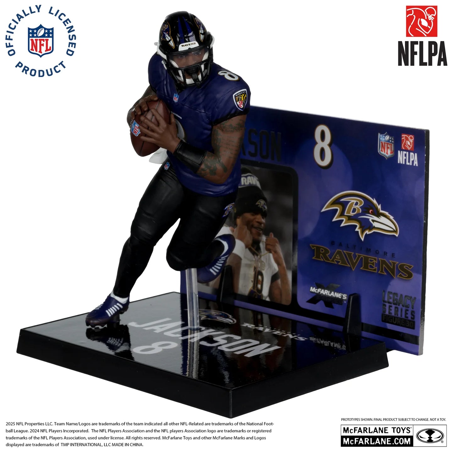 McFarlane's Sports Pick - Baltimore Ravens Lamar Jackson #8 NFLPA 7IN Figure