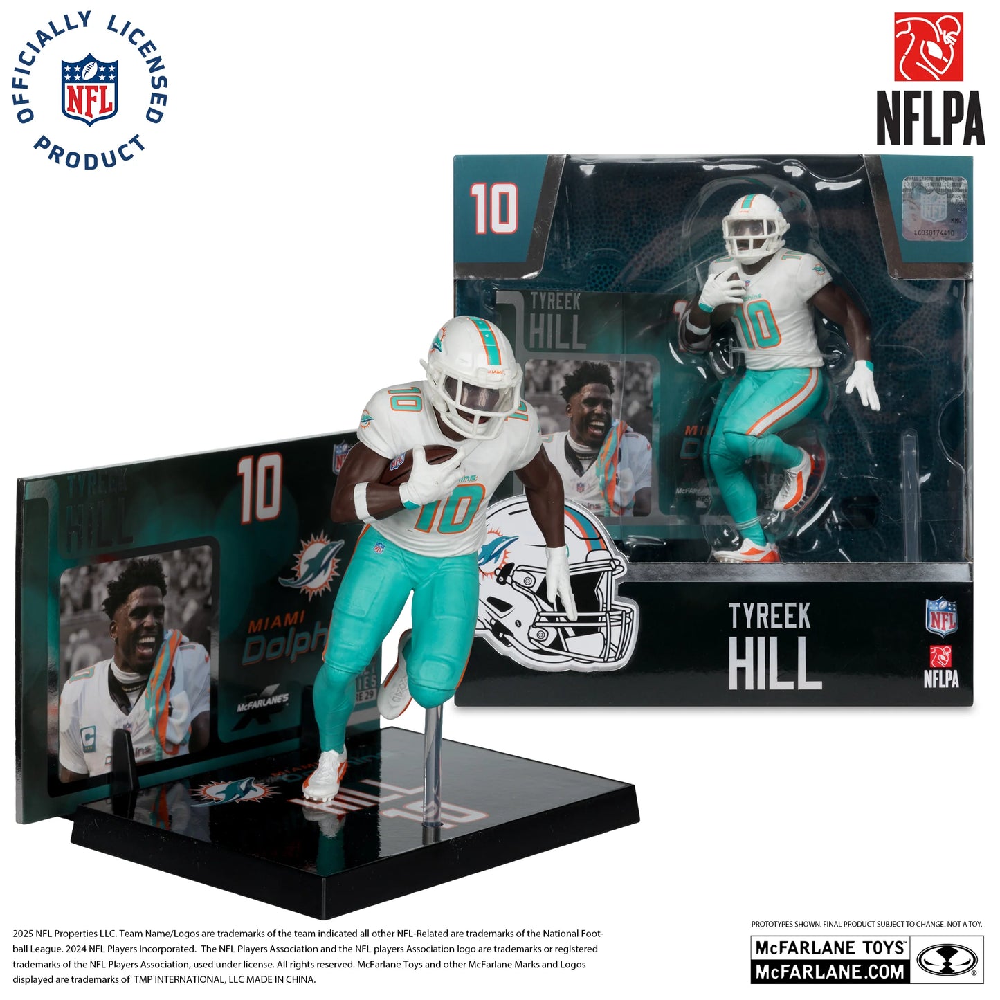 McFarlane's Sports Pick - Miami Dolphins Tyreek Hill #10 NFLPA 7IN Figure