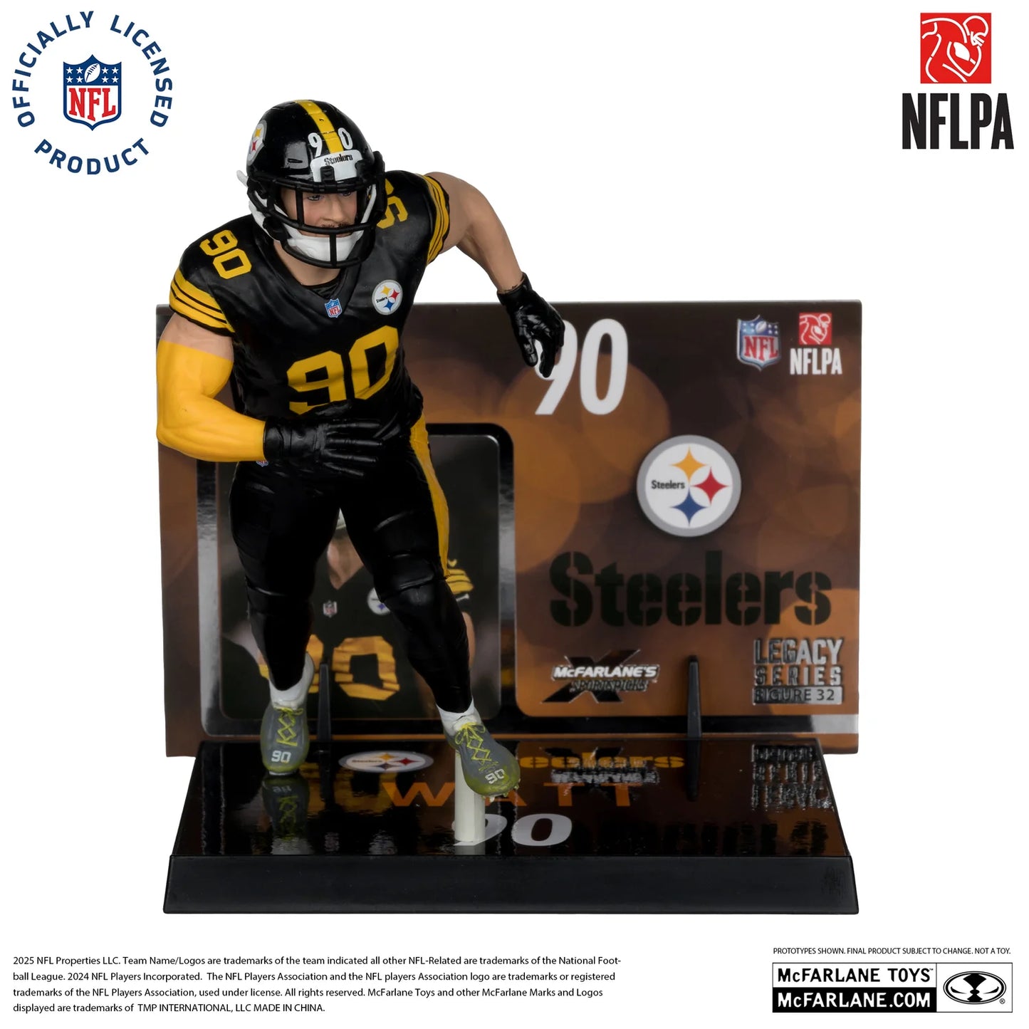 McFarlane's Sports Pick - Pittsburgh Steelers TJ Watt #90 NFLPA 7IN Figure