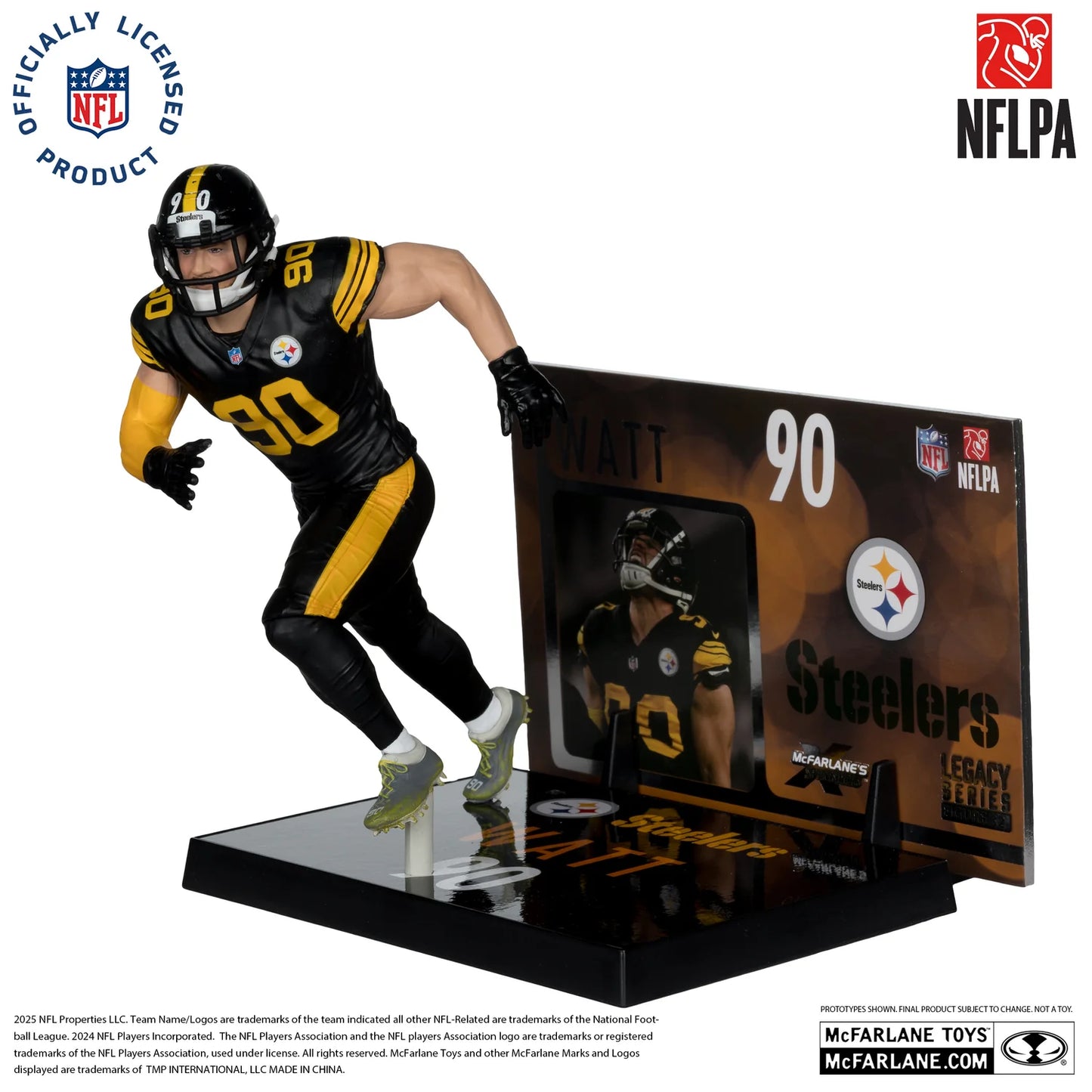 McFarlane's Sports Pick - Pittsburgh Steelers TJ Watt #90 NFLPA 7IN Figure