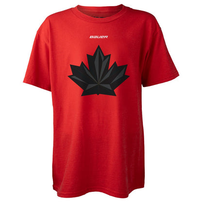 Youth Cale Makar #8 Hockey Canada Bauer 2026 Winter Olympics Player Name & Number T-Shirt – Red