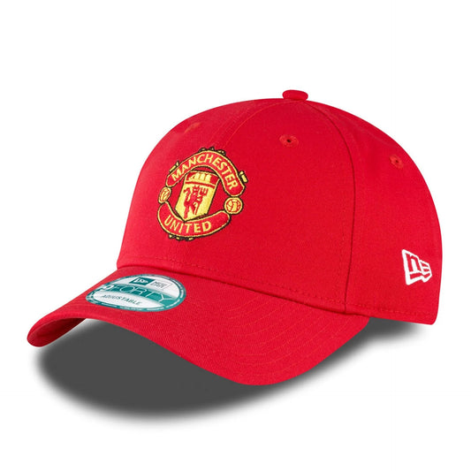 Youth Manchester United New Era 9FORTY Adjustable Hat - Red