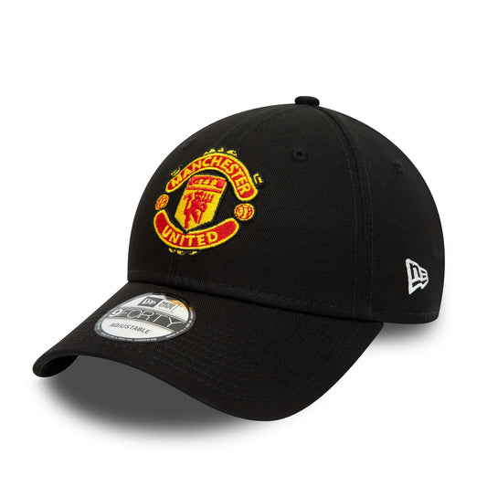 Youth Manchester United New Era 9FORTY Adjustable Hat - Black