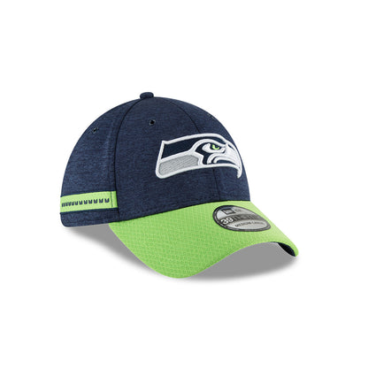 Seattle Seahawks New Era 2018 On Field Sideline Home 39Thirty Flex Fit Hat - Pro League Sports Collectibles Inc.