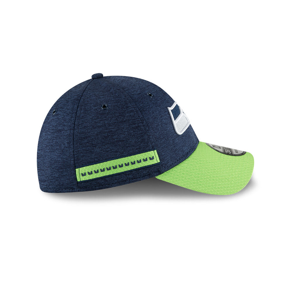 Seattle Seahawks New Era 2018 On Field Sideline Home 39Thirty Flex Fit Hat - Pro League Sports Collectibles Inc.