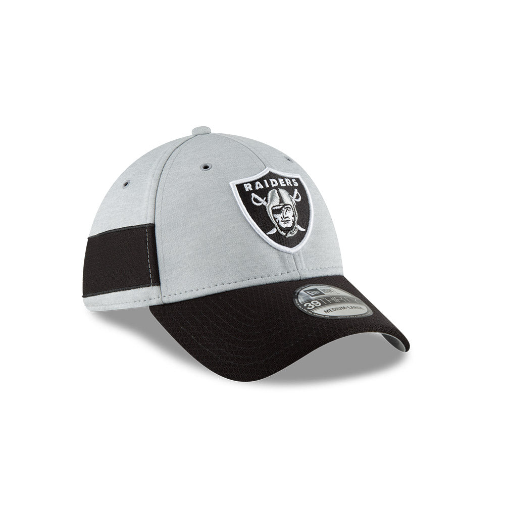 Las Vegas Raiders New Era 2018 On Field Sideline Home 39Thirty Flex Fit Hat