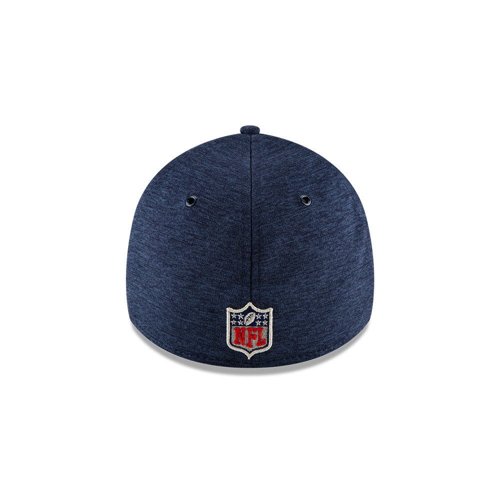 New England Patriots New Era 2018 Historic Logo  On Field Sideline Home 39Thirty Flex Fit Hat