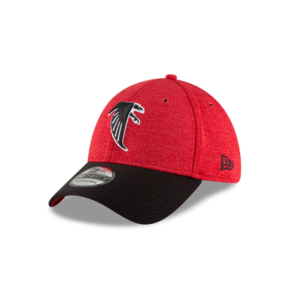 Atlanta Falcons New Era 2018 Historic Logo On Field Sideline Home 39Thirty Flex Fit Hat