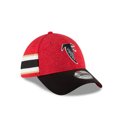 Atlanta Falcons New Era 2018 Historic Logo On Field Sideline Home 39Thirty Flex Fit Hat