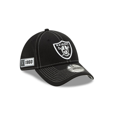 Las Vegas Raiders New Era 2019 On Field Sideline Home 39Thirty Flex Fit Hat