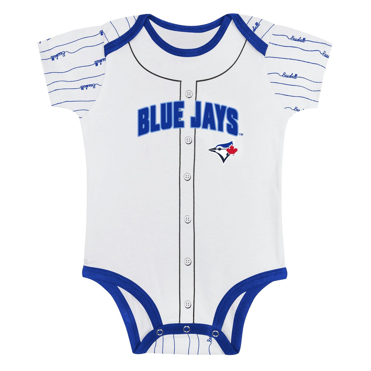 Infant Toronto Blue Jays Ball Romper Onesie 2 Pack Set - Pro League Sports Collectibles Inc.