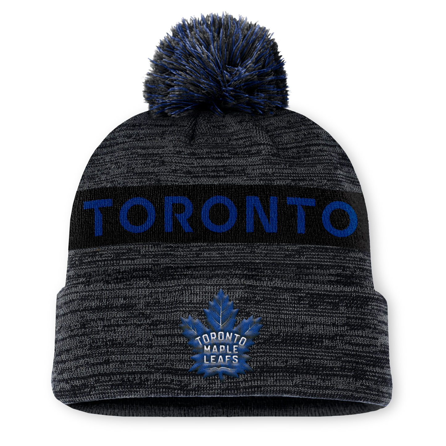 Toronto Maple Leafs Fanatics Brand 24 Authentic Pro 3rd Alternate Logo Cuffed Knit Pom Toque