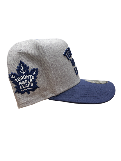 Toronto Maple Leafs New Era 9Fifty A-Frame Grey 2-Tone WordMark Snapback Hat