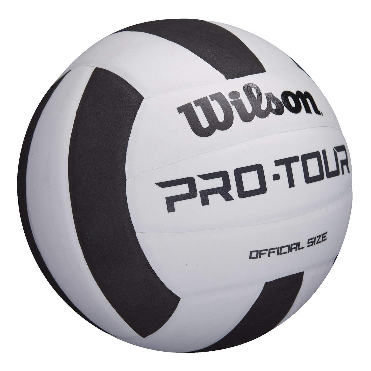 Wilson Pro-Tour Volleyball Official Size - White/Black - Pro League Sports Collectibles Inc.