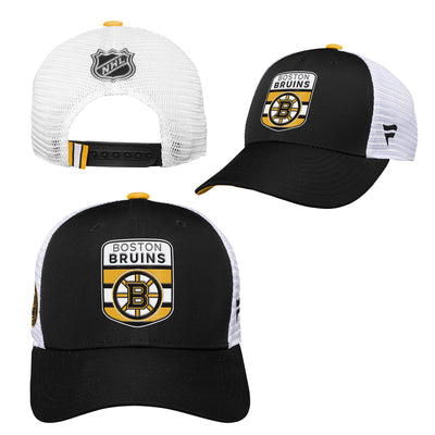 Youth Boston Bruins Fanatics Branded 2023 NHL Draft On Stage Trucker Adjustable Hat - Pro League Sports Collectibles Inc.