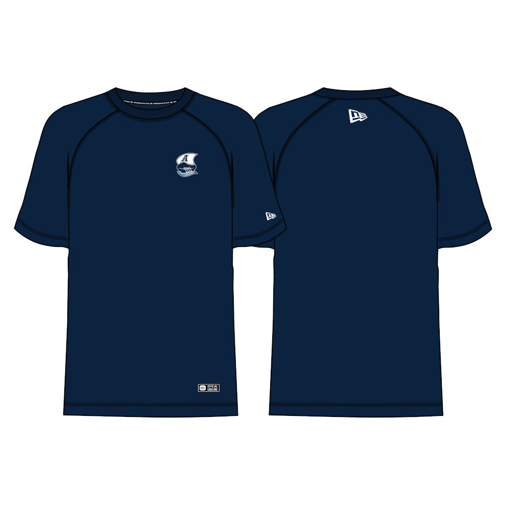 Toronto Argonauts New Era 2026 Sideline Cavort Raglan T-Shirt - Navy