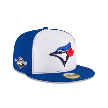 Toronto Blue Jays New Era White Front Alternate 3 - 2025 World Series 59FIFTY Fitted Hat with Embroidered WS