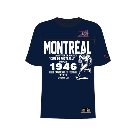 Montreal Alouettes Turf Team Established 1910 New Era T-Shirt  - Black