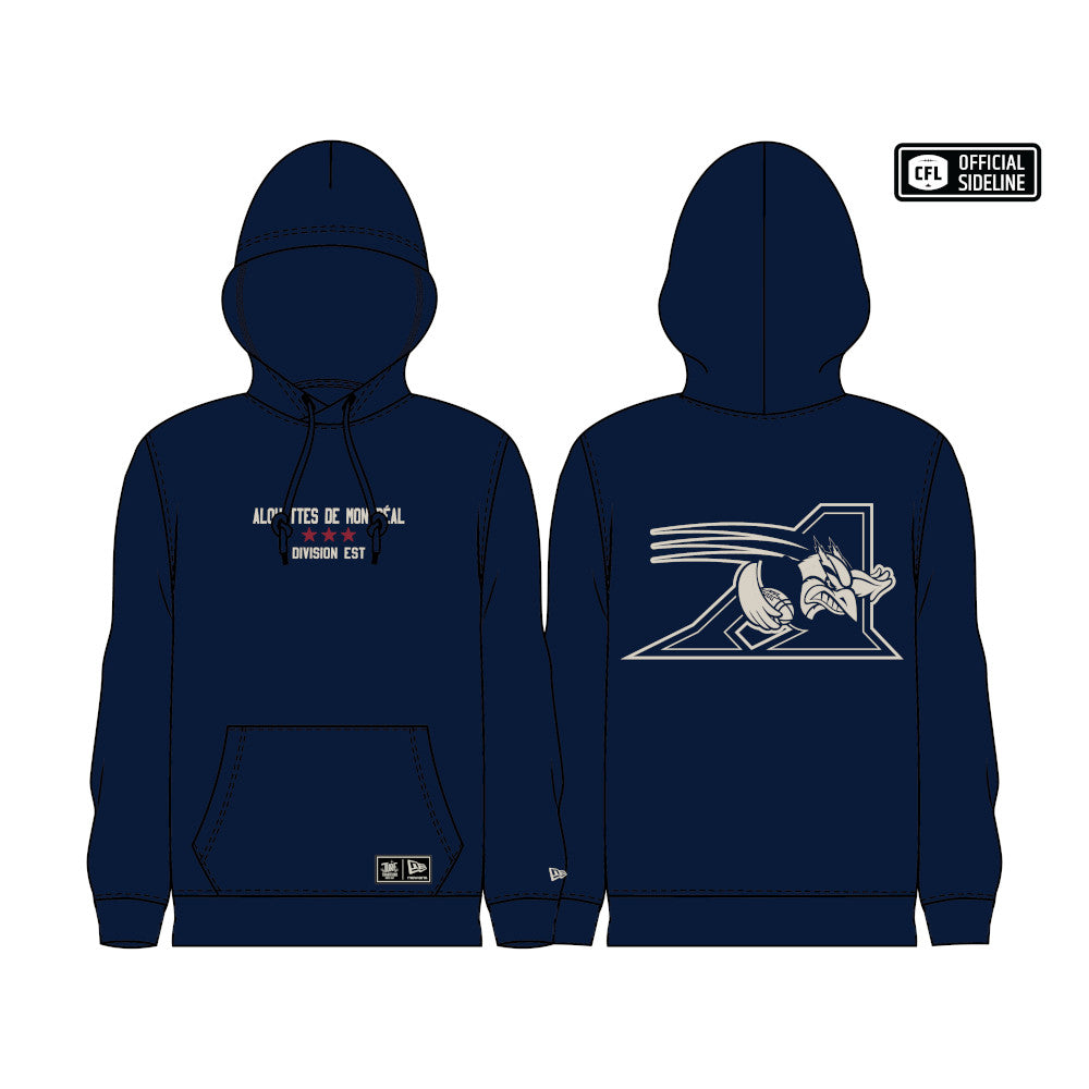 Montreal Alouettes Turf Team Established 1910 New Era Hoodie - Navy