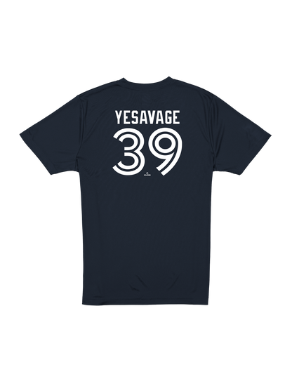 Toronto Blue Jays New Era Trey Yesavage #39 Name & Number T-Shirt - Navy