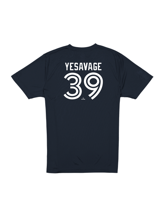 Toronto Blue Jays New Era Trey Yesavage #39 Name & Number T-Shirt - Navy