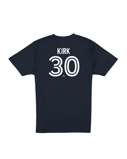 Toronto Blue Jays New Era Alejandro Kirk #30 Name & Number T-Shirt - Navy