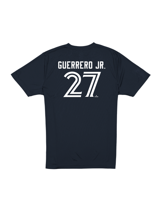 Toronto Blue Jays New Era Vladimir Guerrero #27 Name & Number T-Shirt - Navy