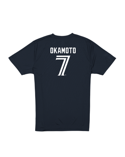 Toronto Blue Jays New Era Kazuma Okamoto #7 Name & Number T-Shirt - Navy