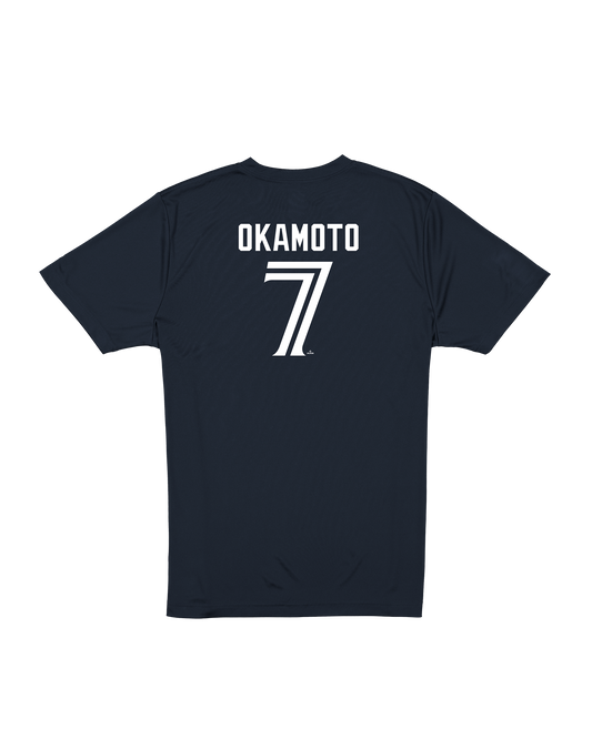 Toronto Blue Jays New Era Kazuma Okamoto #7 Name & Number T-Shirt - Navy