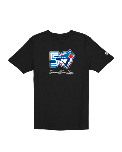 Toronto Blue Jays New Era 50th Season Anniversary T-Shirt - Black