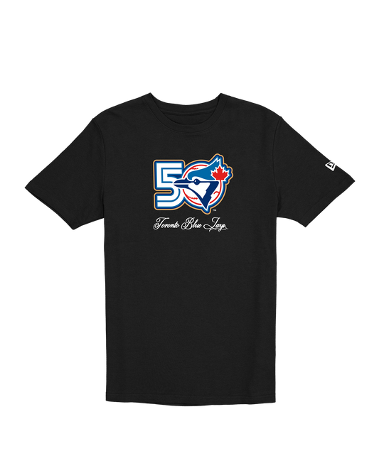 Toronto Blue Jays New Era 50th Season Anniversary T-Shirt - Black