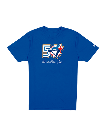 Toronto Blue Jays New Era 50th Season Anniversary T-Shirt - Royal Blue