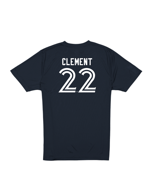 Toronto Blue Jays New Era Ernie Clement #22 Name & Number T-Shirt - Navy