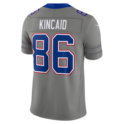 Dalton Kincaid #86 Buffalo Bills Nickel City Vapor F.U.S.E. Stitched Limited Jersey - Gray