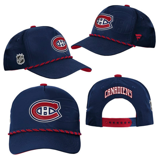 Youth Montreal Canadiens Fanatics Authentic Pro Podium Snapback Hat - Navy