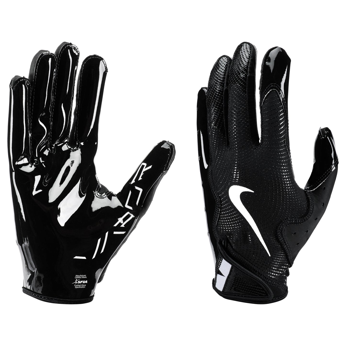 Jet Black Nike Vapor Football Gloves